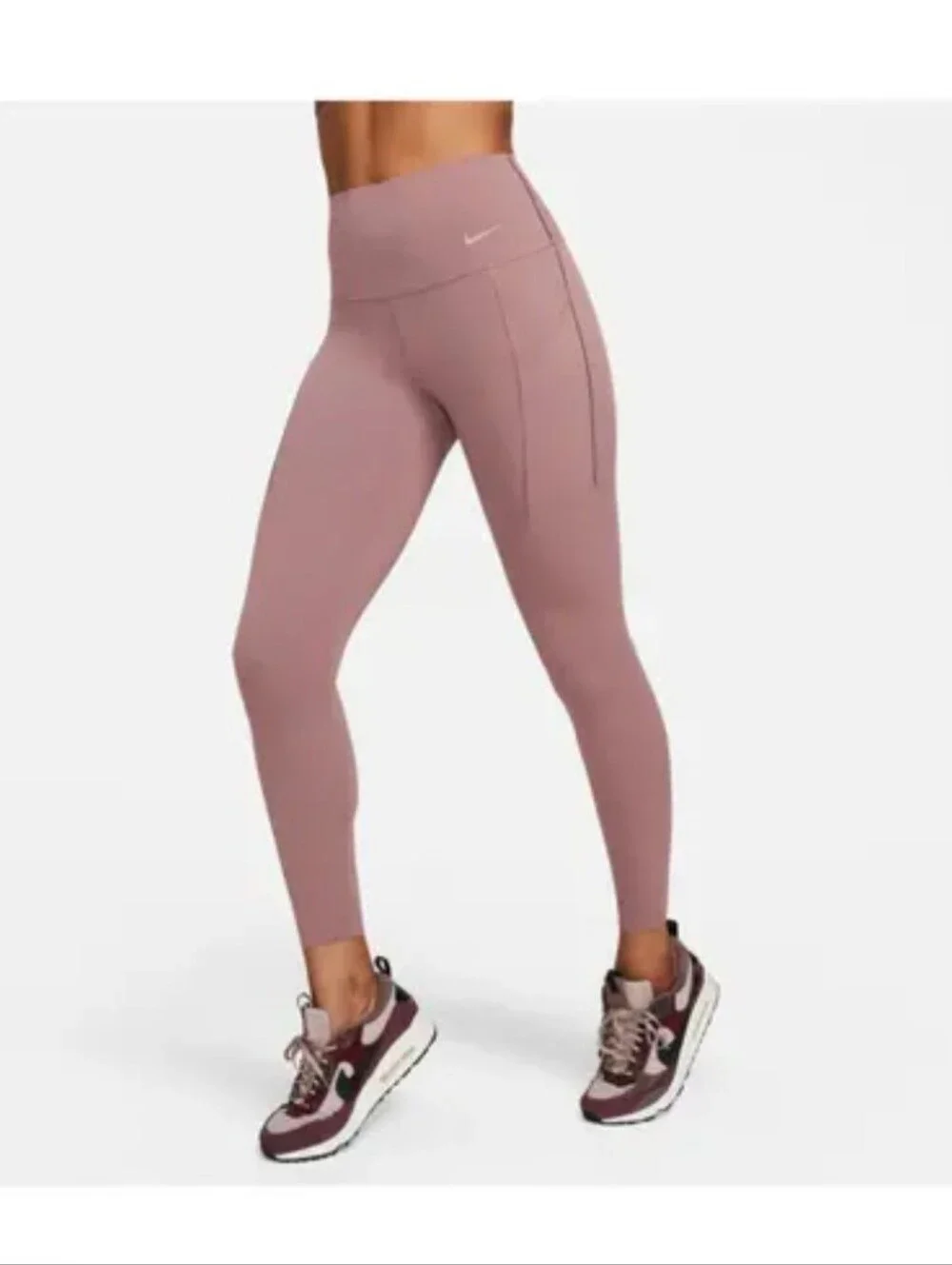 Nike Universa 7/8 High-Waist Training Leggings - Mauve